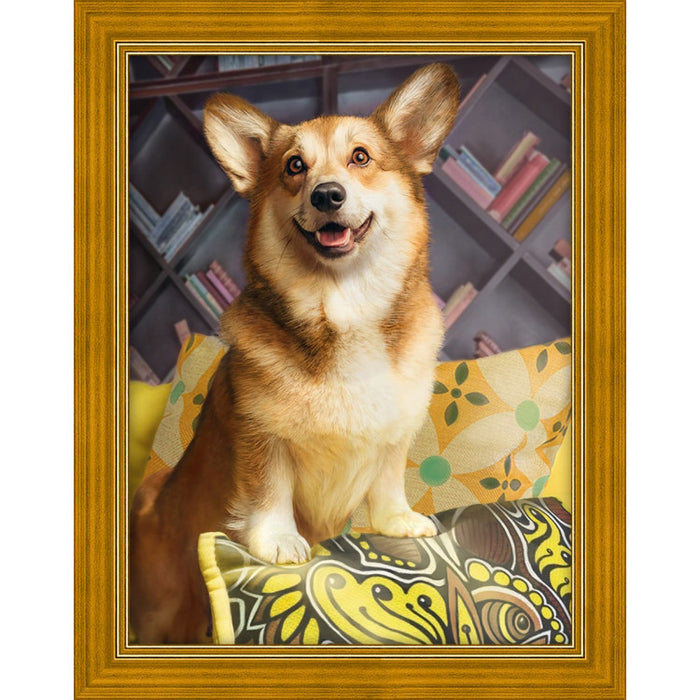 Diamond Painting Kit - HAPPY CORGI 30X40 CM AZ-1690