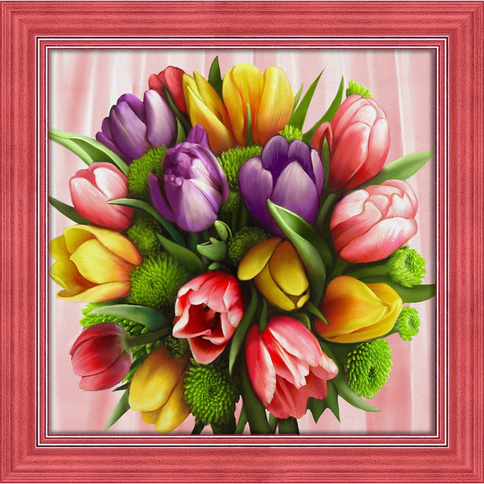 Diamond Painting Kit - TULIP BOUQUET 40X40 CM AZ-1705