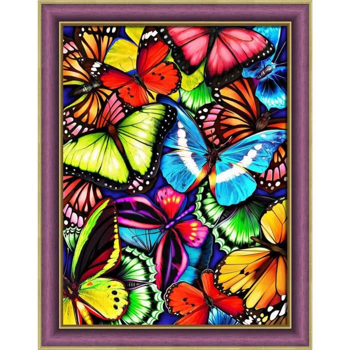 Diamond Painting Kit - BRIGHT BUTTERFLIES 30X40 CM AZ-1725
