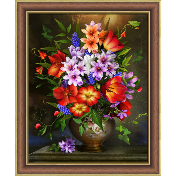 Diamond Painting Kit - FLOWER ASSORTMENT 40X50 CM AZ-1733