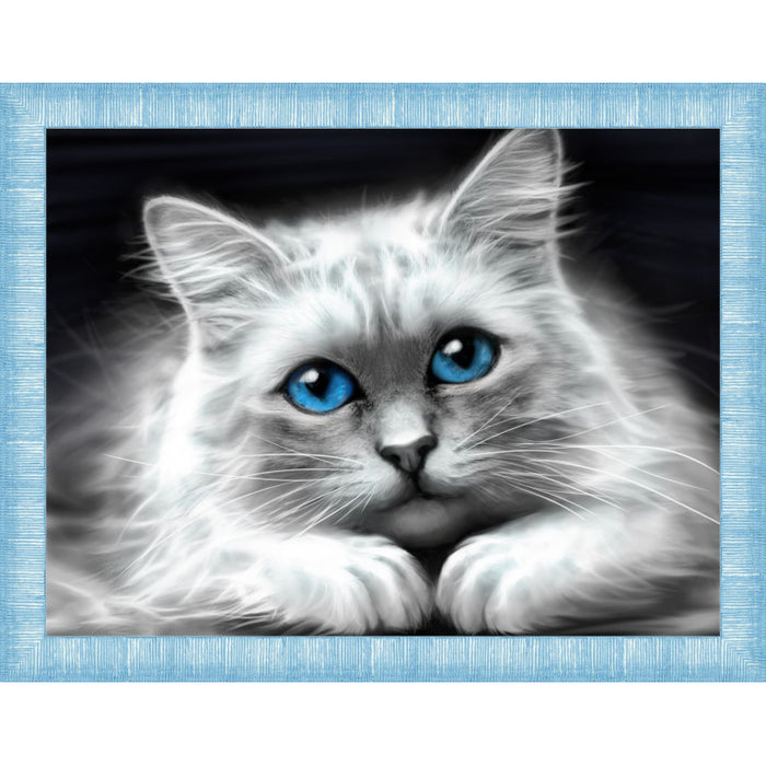 Diamond Painting Kit - BLUE-EYED CAT 40X30 CM AZ-1761
