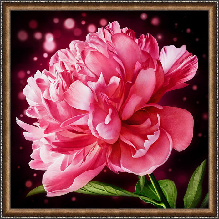 Diamond Painting Kit - SPARKLING PEONY 25X25 CM AZ-1784