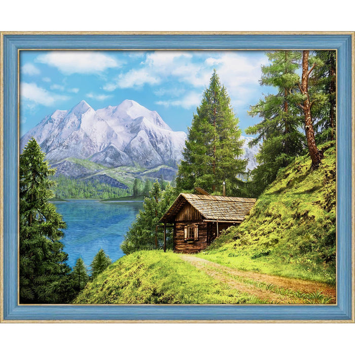 Diamond Painting Kit - MOUNTAIN HUT 50X40 CM AZ-1805