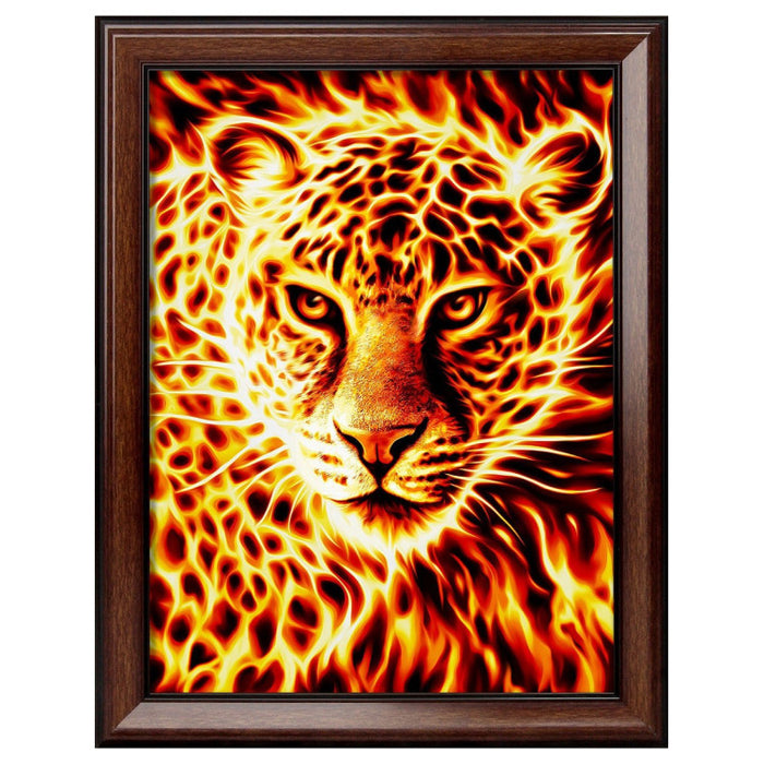 Diamond Painting Kit - FIRE LEOPARD 30X40 CM AZ-1849