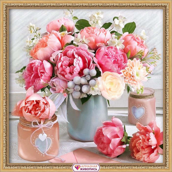 Diamond Painting Kit - ROMANTIC BOUQUET 40_40 CM AZ-1867