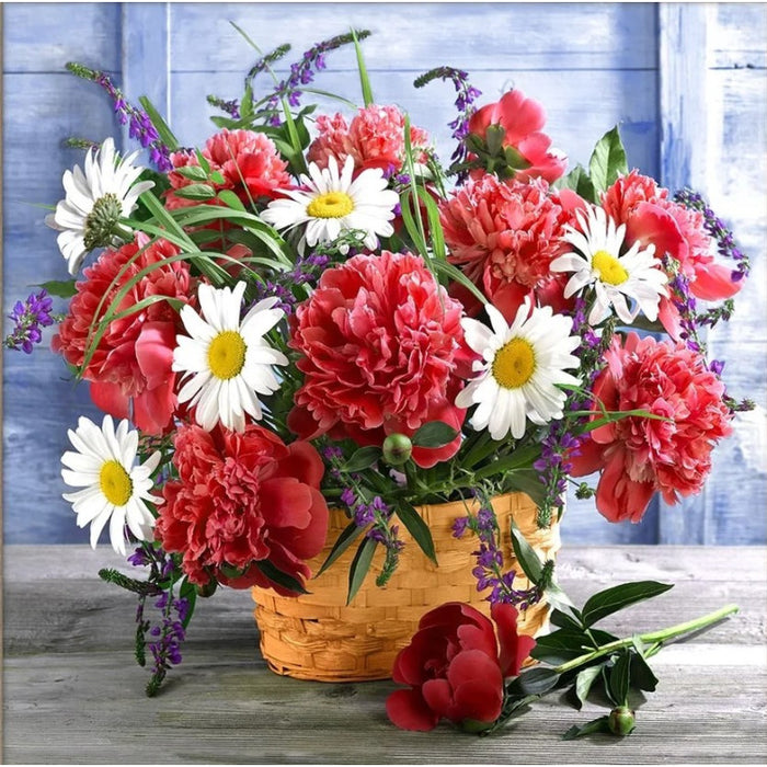 Diamond Painting Kit - GARDEN PEONIES 40*40 CM AZ-1881