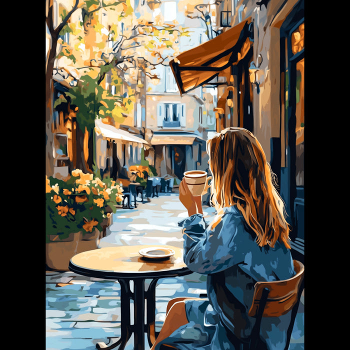 DIAMOND PAINTING WITH SUBFRAME SUMMER COFFEE 30X40 CM VA836