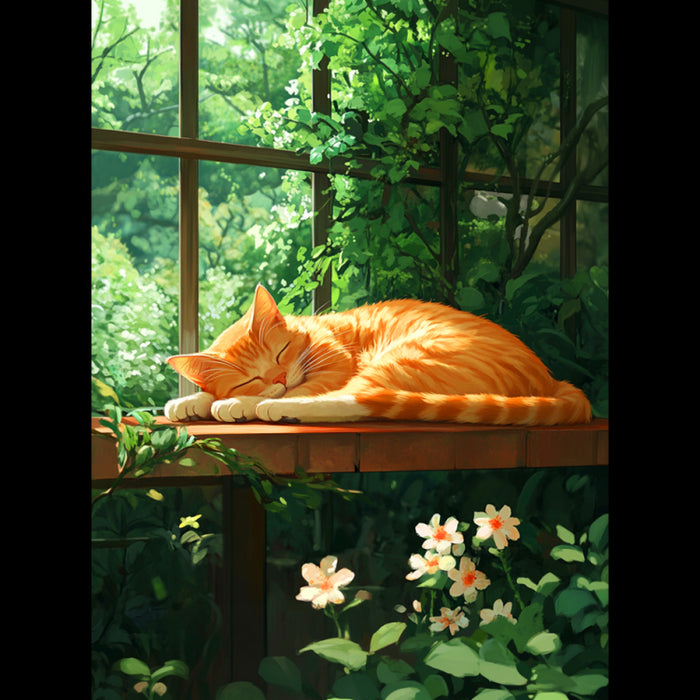 DIAMOND PAINTING WITH SUBFRAME TAKING A NAP 30X40 CM VA841