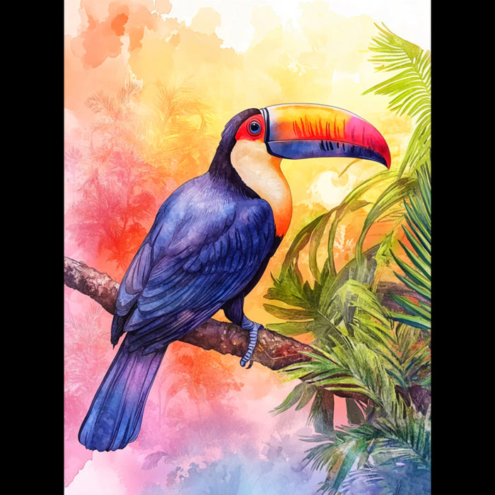 DIAMOND PAINTING WITH SUBFRAME TOUCAN 30X40 CM VA843