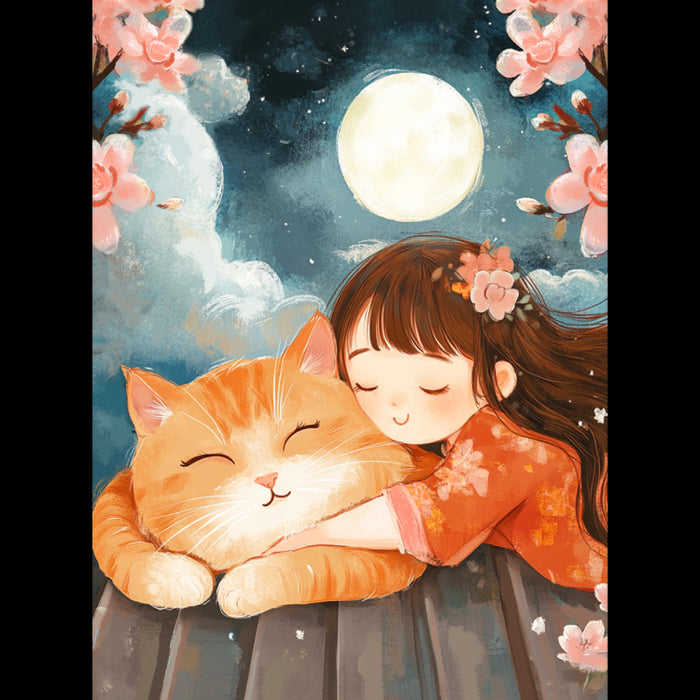 DIAMOND PAINTING KIT WITH SUBFRAME "GINGER HAPPINESS" 30X40 CM VA852