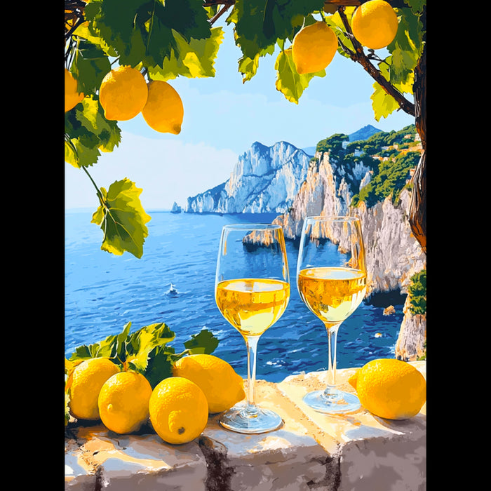 DIAMOND PAINTING KIT WITH SUBFRAME "SEA VIEW" 30X40 CM VA867