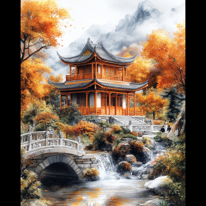 DIAMOND PAINTING KIT WITH SUBFRAME "SERENITY" 30X40 CM VA870