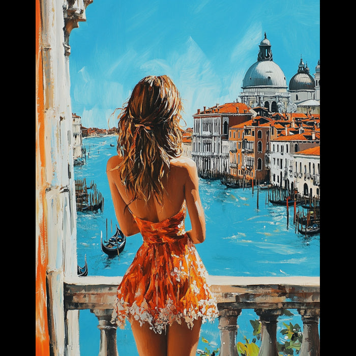 DIAMOND PAINTING WITH SUBFRAME "SUNNY VENICE" 40X50 CM DP418
