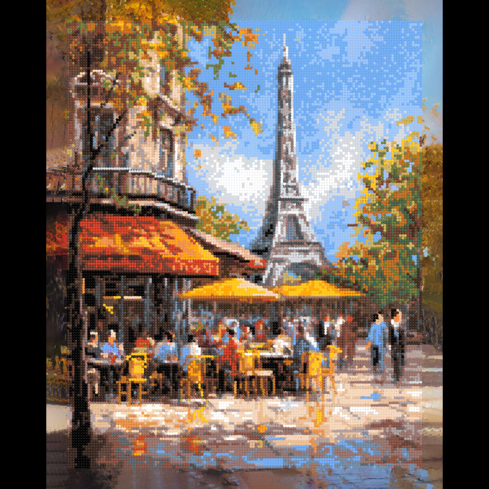 DIAMOND PAINTING WITH SUBFRAME "STREET IN PARIS" 40X50 CM DP437