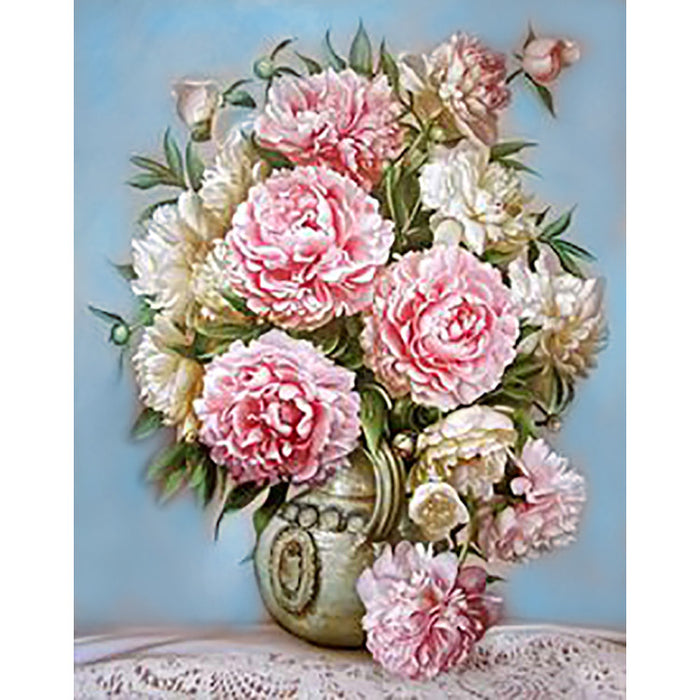 Diamond Painting Kit - PUFF PEONIES 48*38 CM WD001