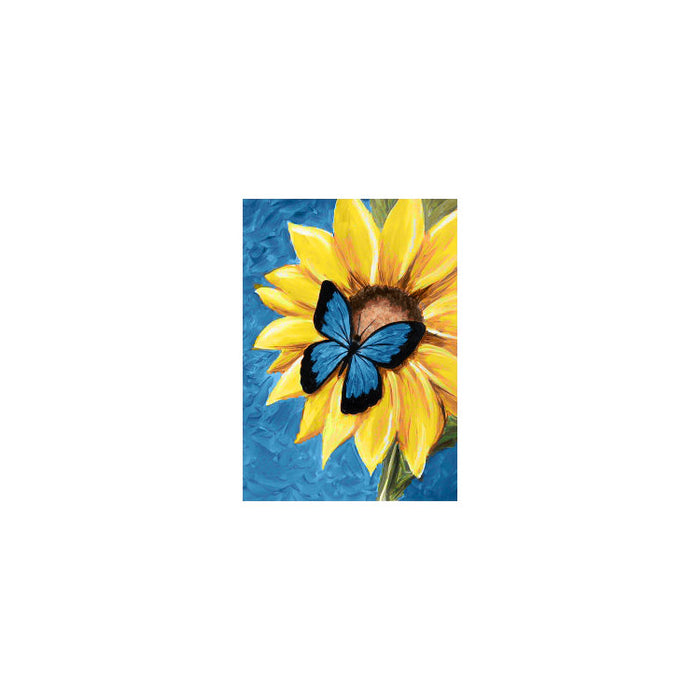 Diamond Painting Kit - BUTTERFLY AND SUNFLOWER 27*38 CM WD031