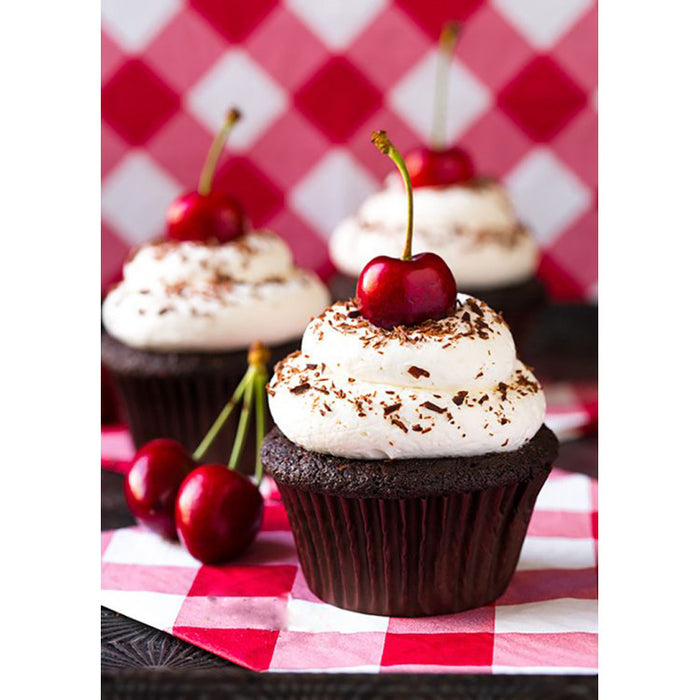 Diamond Painting Kit - CHERRY CUPCAKE 27*38 CM WD043