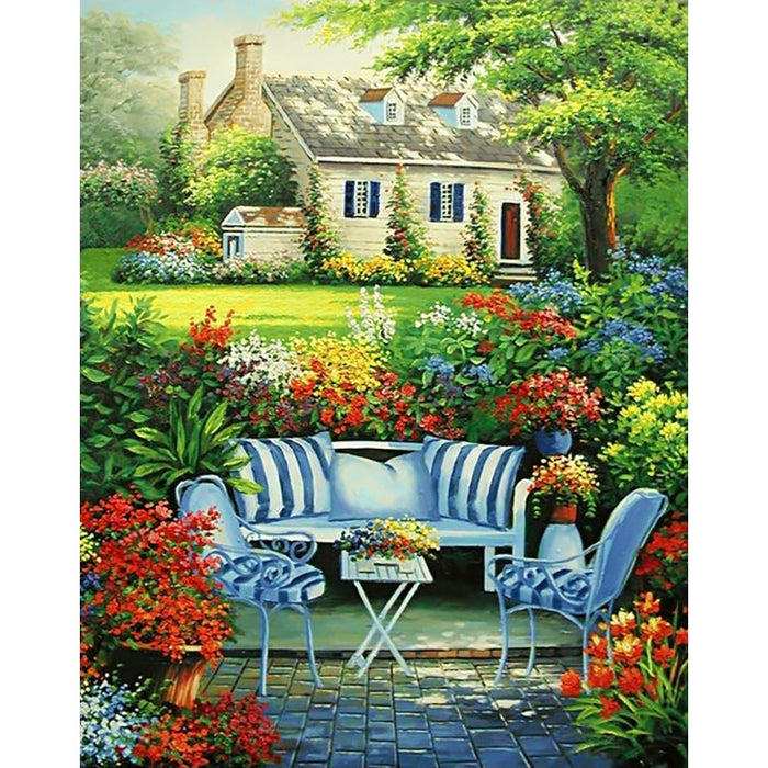 Diamond Painting Kit - FLOWER GARDEN 38*48 CM WD097