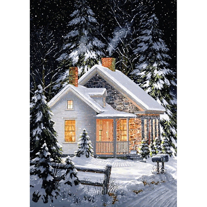 Diamond Painting Kit - WINTER COMFORT 27*38 CM WD112