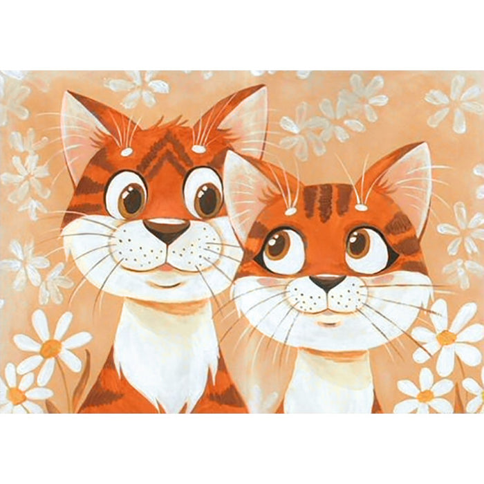 Diamond Painting Kit - CATS IN LOVE 38*27 CM WD192