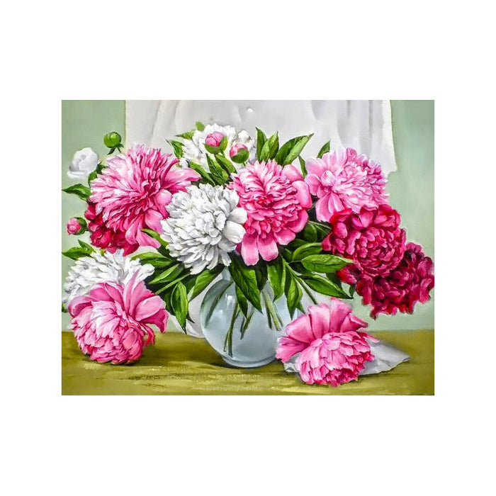 Diamond Painting Kit - VIBRANT PEONIES 48*38 CM WD2352