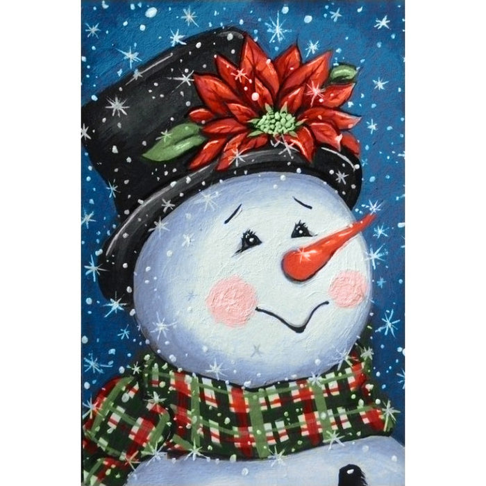 Diamond Painting Kit - FANCY SNOWMAN 20*30 CM WD2437