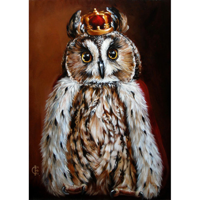 Diamond Painting Kit - OWL KING 27X38 CM WD2468