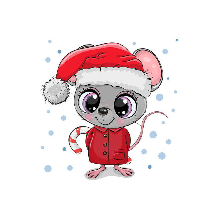 Diamond Painting Kit - CHRISTMAS MOUSE 20*20 CM WD2478