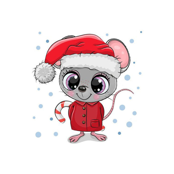 Diamond Painting Kit - CHRISTMAS MOUSE 20*20 CM WD2478