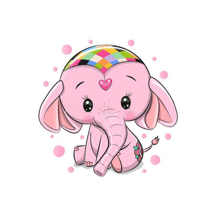 Diamond Painting Kit - PINK ELEPHANT 20*20 CM WD2480