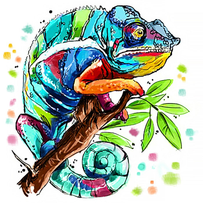 Diamond Painting Kit - CHAMELEON 38*38 CM WD2514