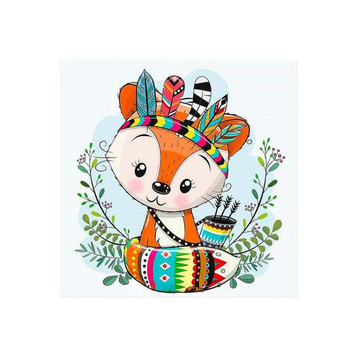 Diamond Painting Kit - INDIAN FOX 20*20 CM WD2532