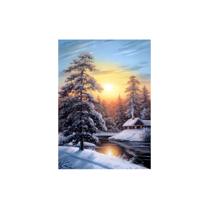 Diamond Painting Kit - WINTER SUNRISE 50*70 CM WD2611