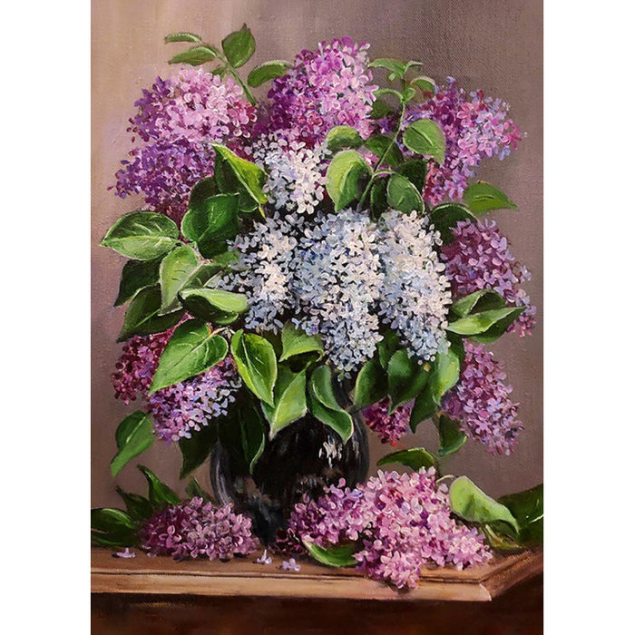 Diamond Painting Kit - A BOUQUET OF LILACS 50*70 CM WD2663 (D)