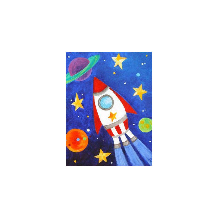 Diamond Painting Kit - SPACE SHIP 15*20 CM WD275 (D)