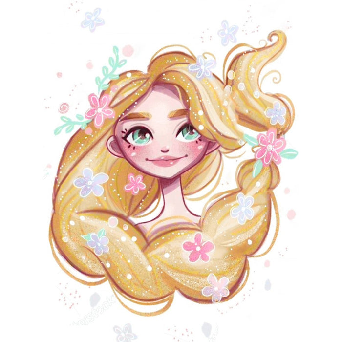 Diamond Painting Kit - SPRING PRINCESS 30*40 WD3009