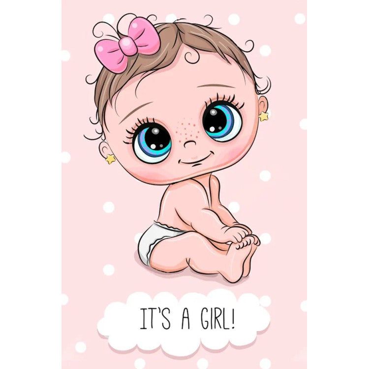 Diamond Painting Kit - IT'S A GIRL 20*30 WD3029