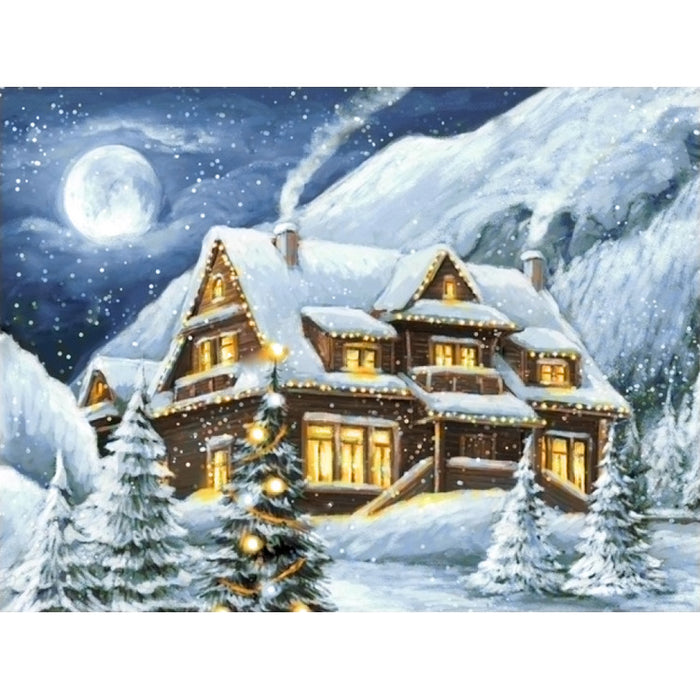 Diamond Painting Kit - WINTER HOUSE 40*30 WD3042