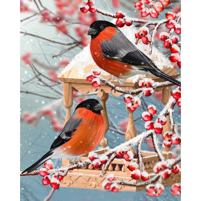 Diamond Painting Kit - TWO BULLFINCHES 40*50 WD3043