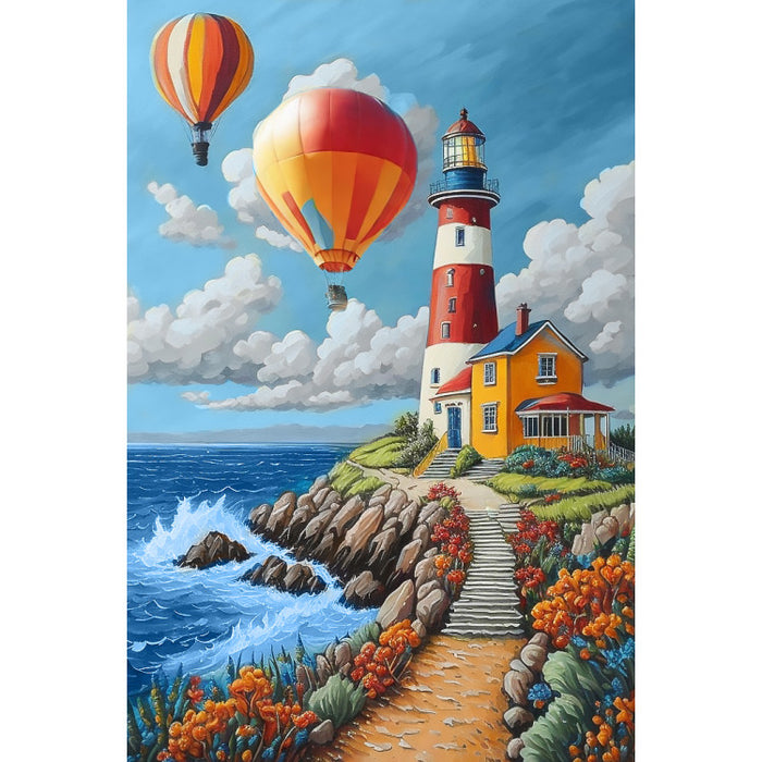 Diamond Painting Kit - COLORFUL LIGHTHOUSE 20*30 CM WD3069