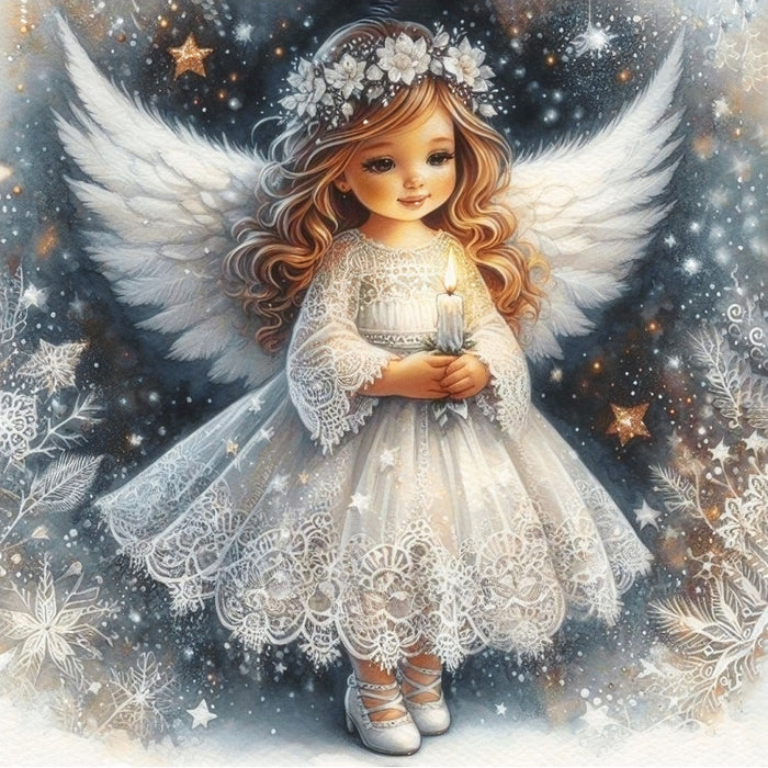 Diamond Painting Kit - "LITTLE ANGEL" 40X40 CM WD3207