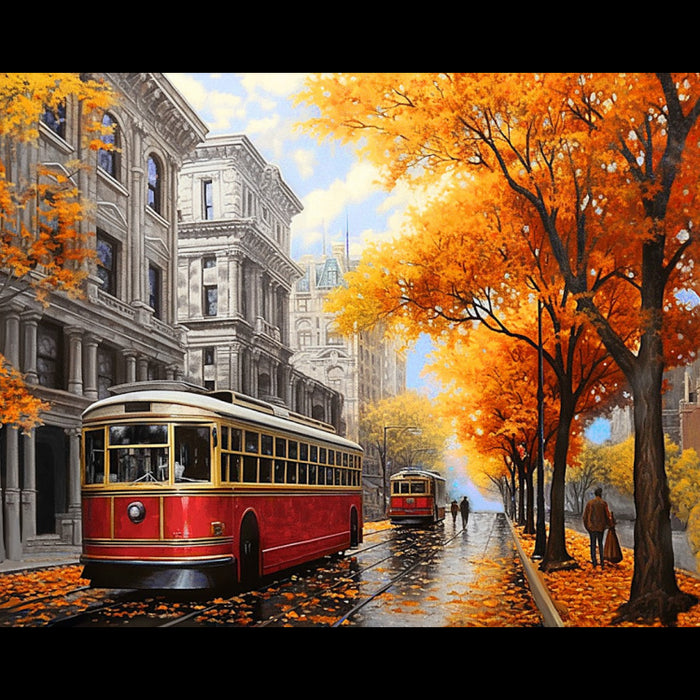 DIAMOND PAINTING WITH SUBFRAME CITY STREETS 30X40 CM VA815