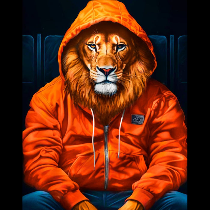 DIAMOND PAINTING WITH SUBFRAME KING OF BEASTS 30X40 CM VA818