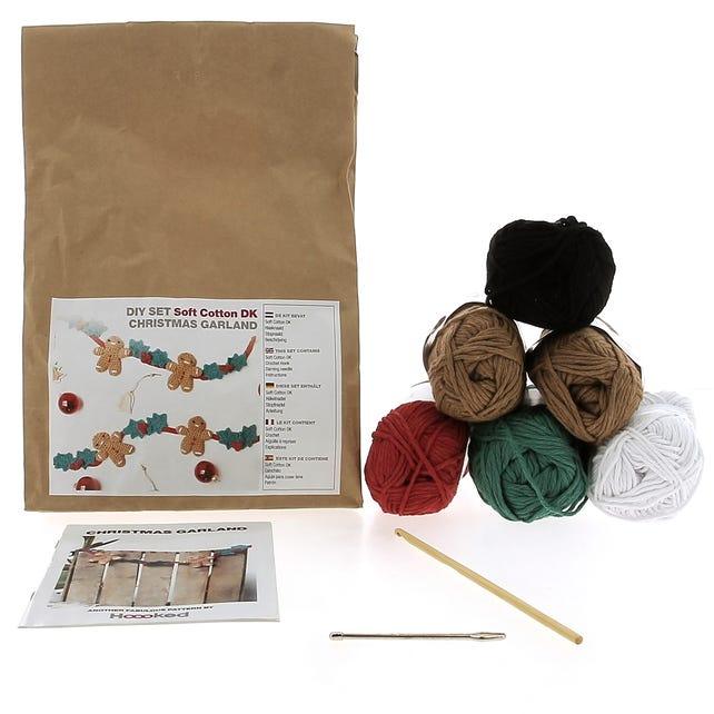 DIY Crochet Kit Christmas Garland Crochet Kits - HobbyJobby