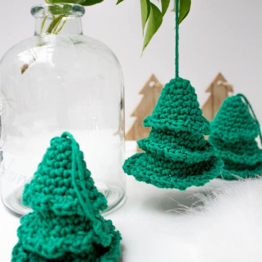 DIY Crochet Kit Christmas Tree Hangers Crochet Kits - HobbyJobby