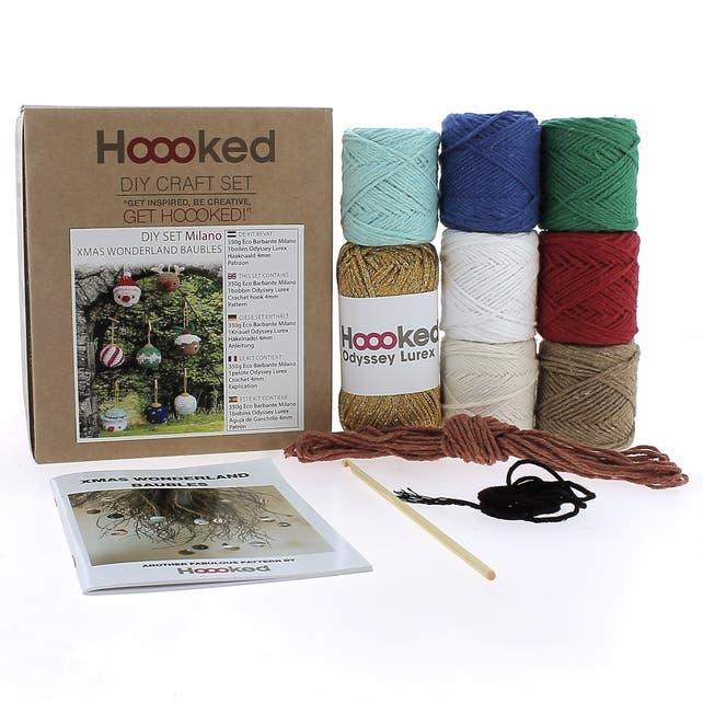 DIY Crochet Kit Xmas Wonderland Baubles Crochet Kits - HobbyJobby