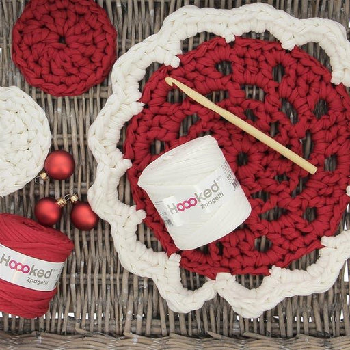 DIY Crochetpattern X-mas Doily and Coasters Crochet Kits - HobbyJobby