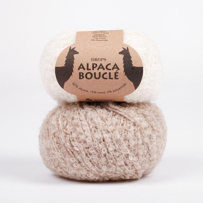 DROPS Alpaca Bouclé Drops Design Aran & Worsted Yarn - HobbyJobby