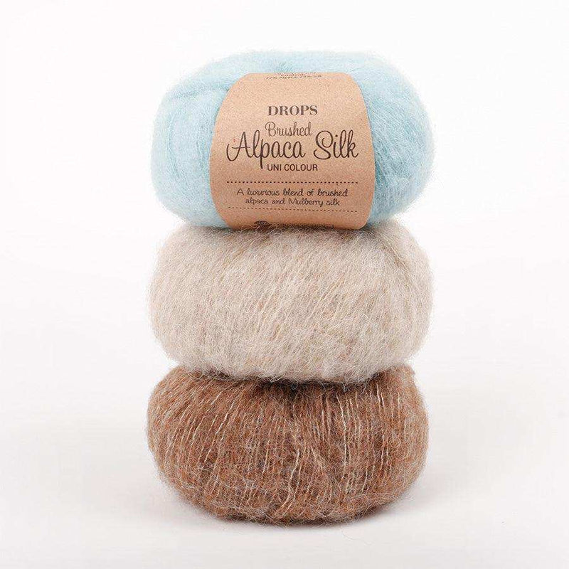 DROPS Brushed Alpaca Silk Drops Design Aran & Worsted Yarn - HobbyJobby