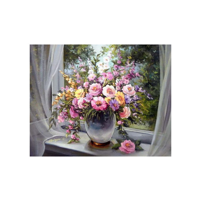 Diamond Painting Kit - WINDOW BOUQUET 48*38 CM WD006